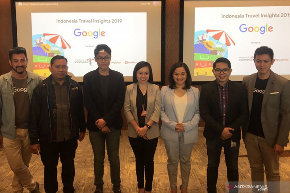 Pencarian tentang pariwisata di Google naik 39 persen