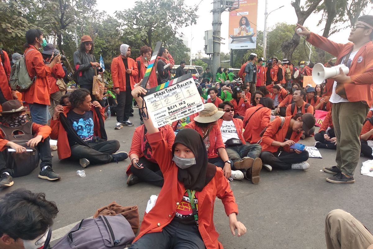 IKJ gelar teaterikal pada aksi mahasiswa