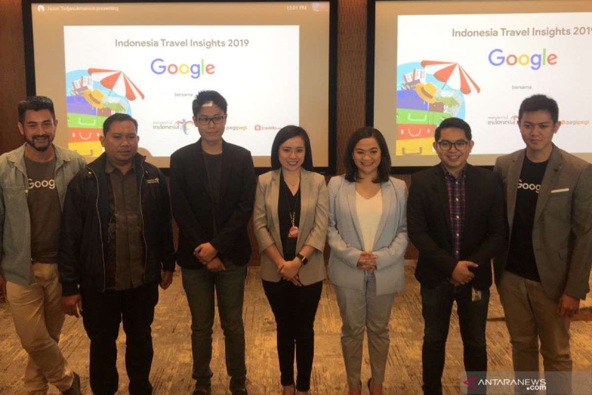 Penelusuran tentang pariwisata di Google naik 39 persen