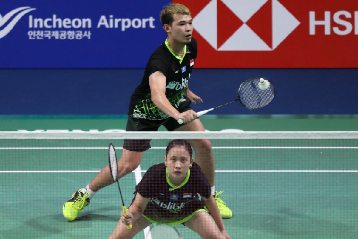 Singkirkan pasangan Korea Selatan Rinov/Pitha melaju ke babak dua Korea Open 2019