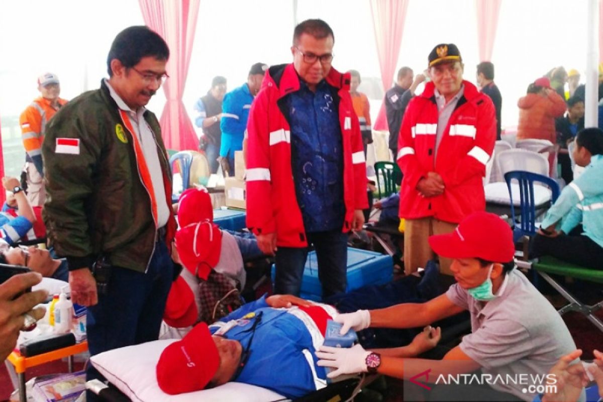 Supreme Energy gelar donor darah di lokasi proyek