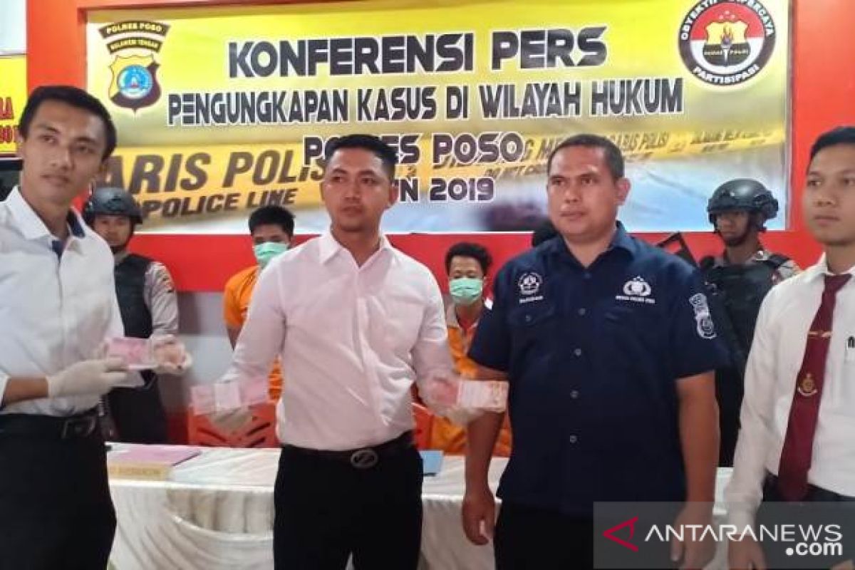 Satreskrim Poso tangkap pengedar uang palsu antarprovinsi