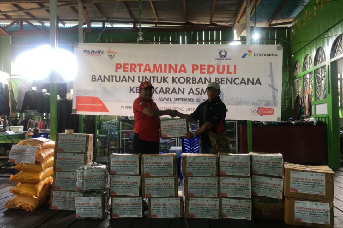 Pertamina salurkan bantuan untuk korban kebakaran di Asmat