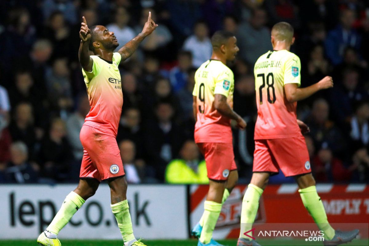 Piala Liga Inggris, Man City melenggang ke putaran keempat lewati Preston 3-0