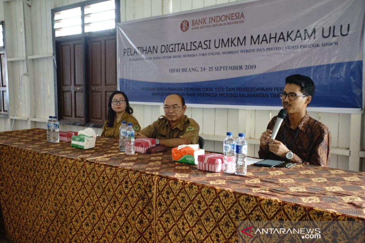 BI gelar pelatihan digitalisasi UMKM di Mahulu