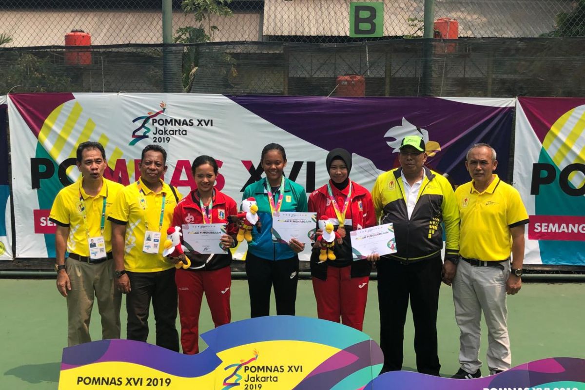 Novela Rezha dari Yogyakarta raih emas tenis tunggal putri Pomnas 2019
