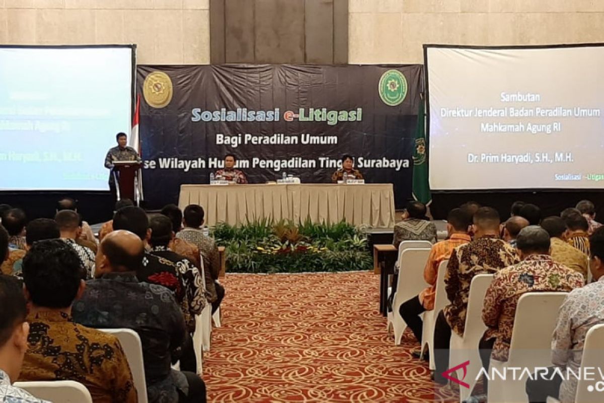 Pengadilan Tinggi Surabaya sosialisasi "E-Litigasi"