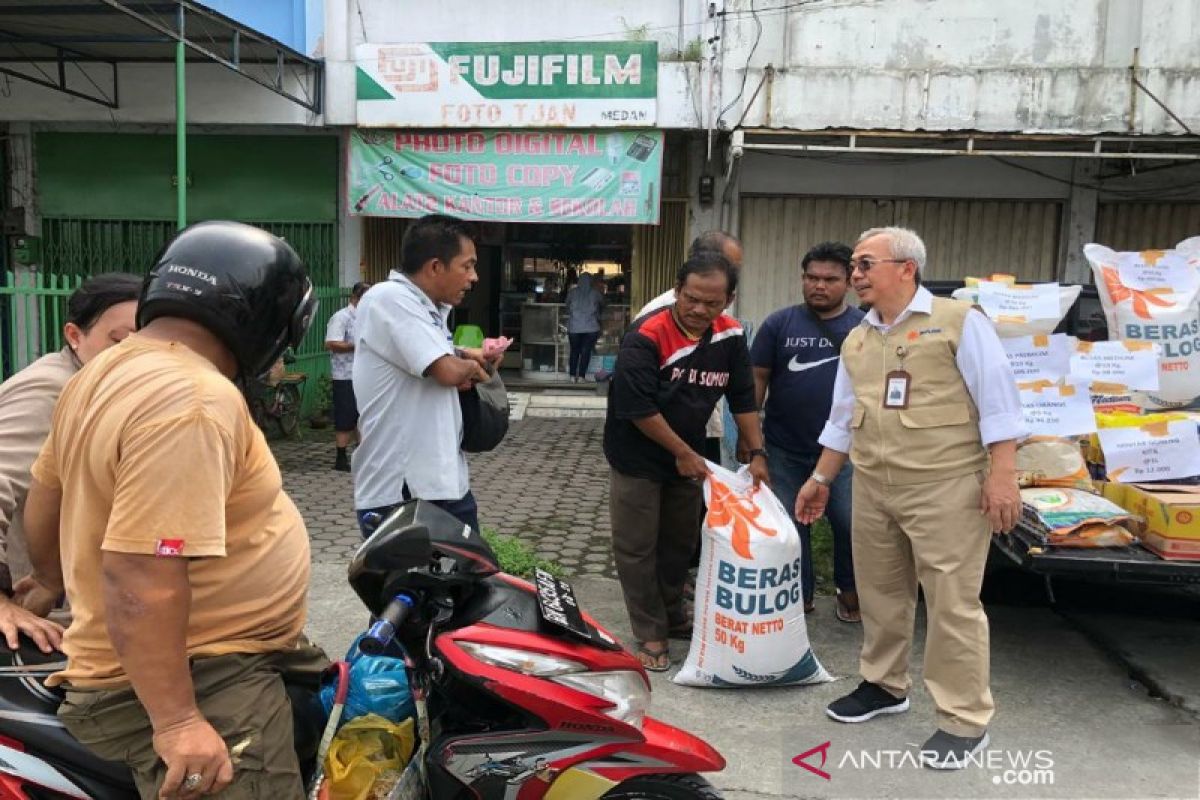 Bulog Sumut gelontorkan 100 ton beras medium antisipasi gejolak harga jelang paceklik