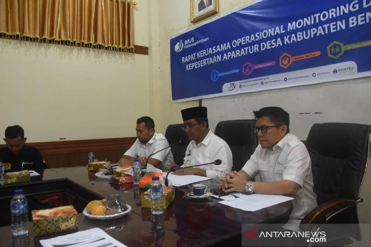 BPJS beri perlindungan kerja bagi aparatur desa di Bener Meriah