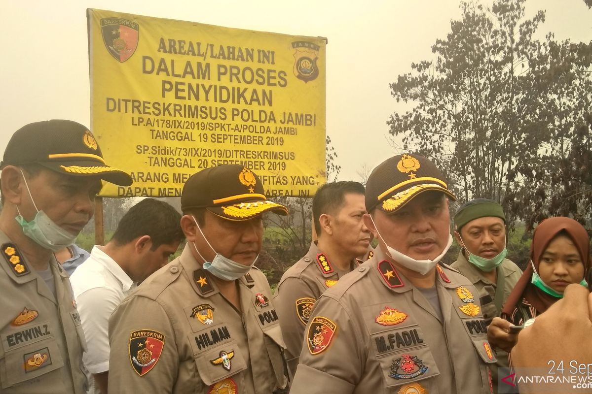 Tipiter Bareskrim Polri segel lahan perkebunan sawit PT MAS di Jambi