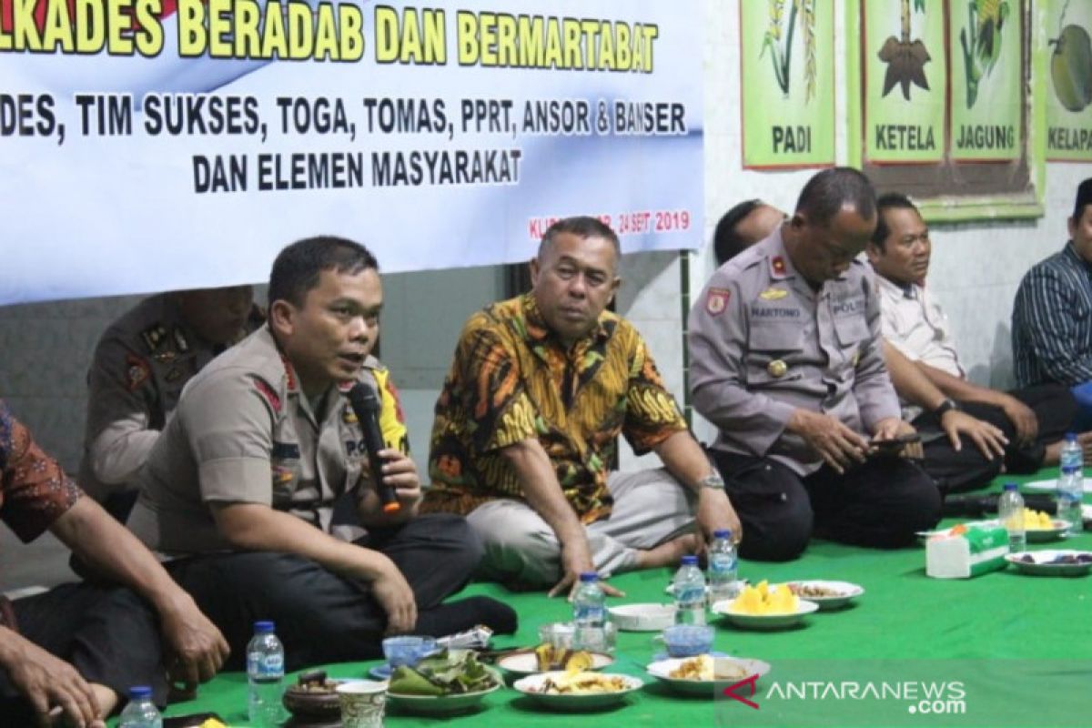 Menjelang pilkades serentak, Polres Batang giatkan sosialisasi kamtibmas