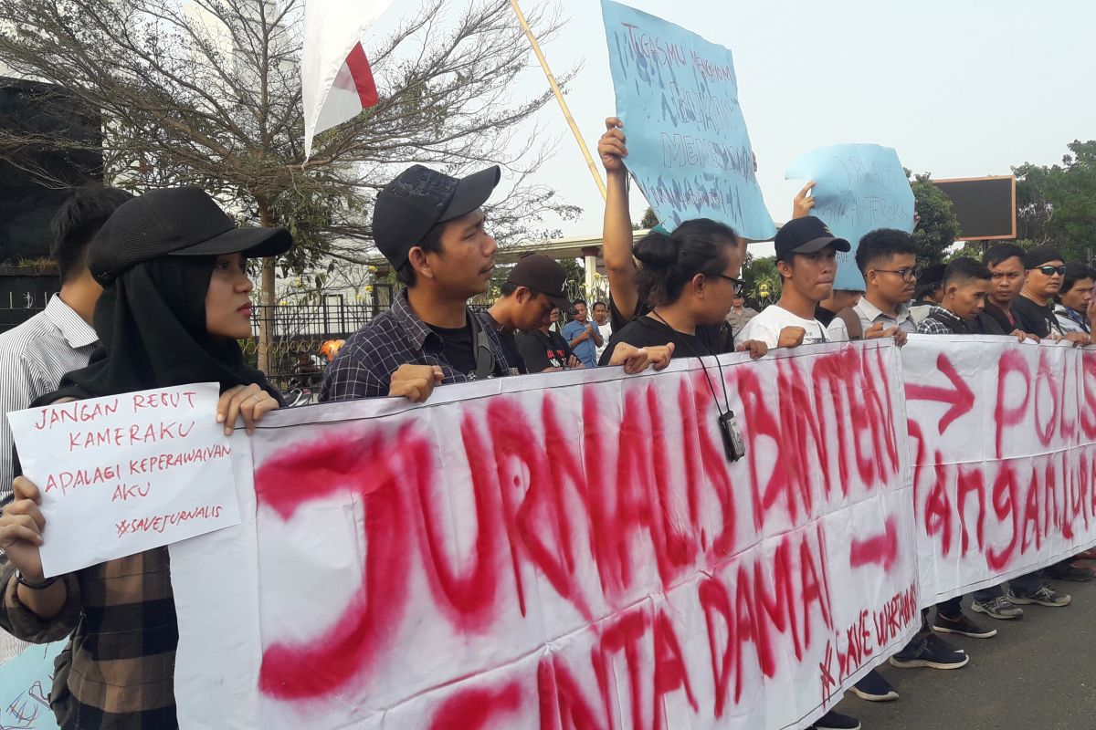 Wartawan Banten kecam kekerasan terhadap jurnalis