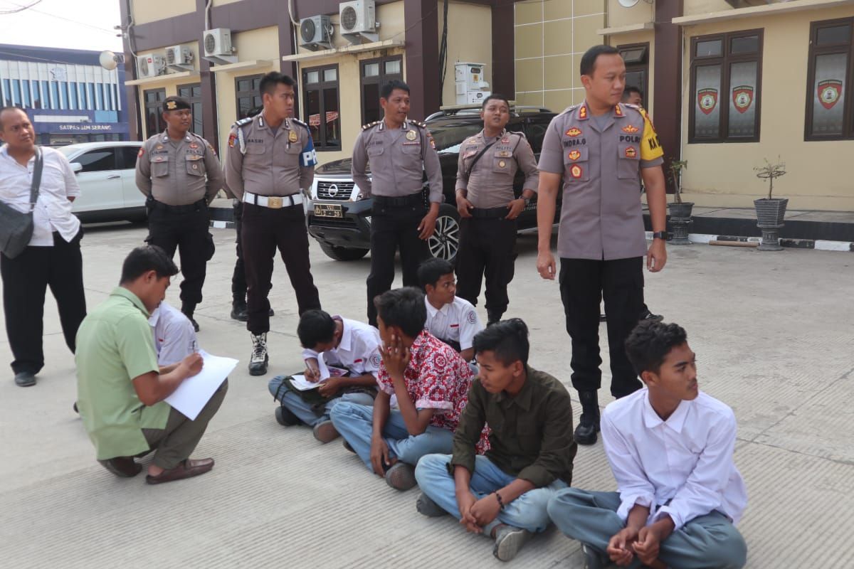 Polres Serang gagalkan rencana siswa SMA diduga akan demo ke Jakarta