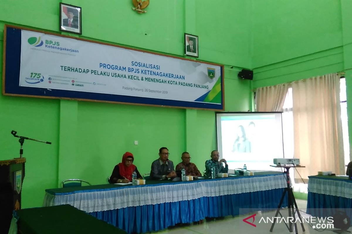 BPJS Ketenagakerjaan Padang Panjang sosialisasikan program ke pelaku UKM