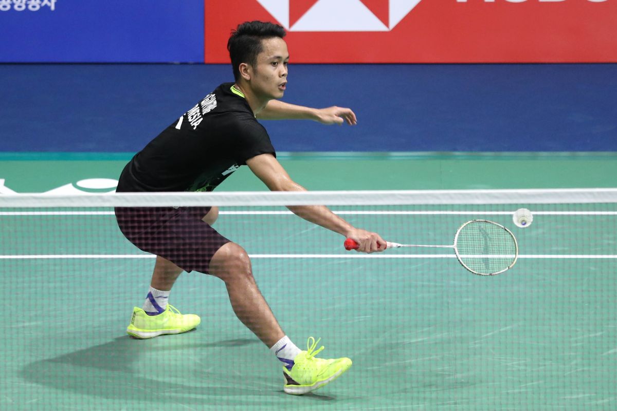 Anthony Ginting catatkan kemenangan pertama di Grup B