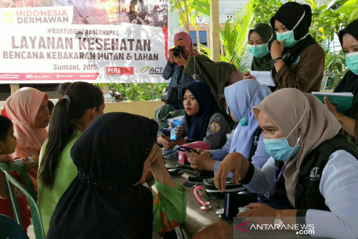 ACT Sumsel - STIK Bina Husada buka posko kesehatan di lokasi Karhutla