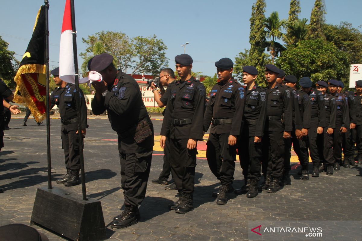 Brimob Kaltim  bantu amankan Jakarta