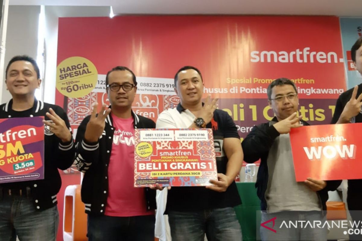 Smartfren targetkan 2019 di Kalbar ada 100 BTS