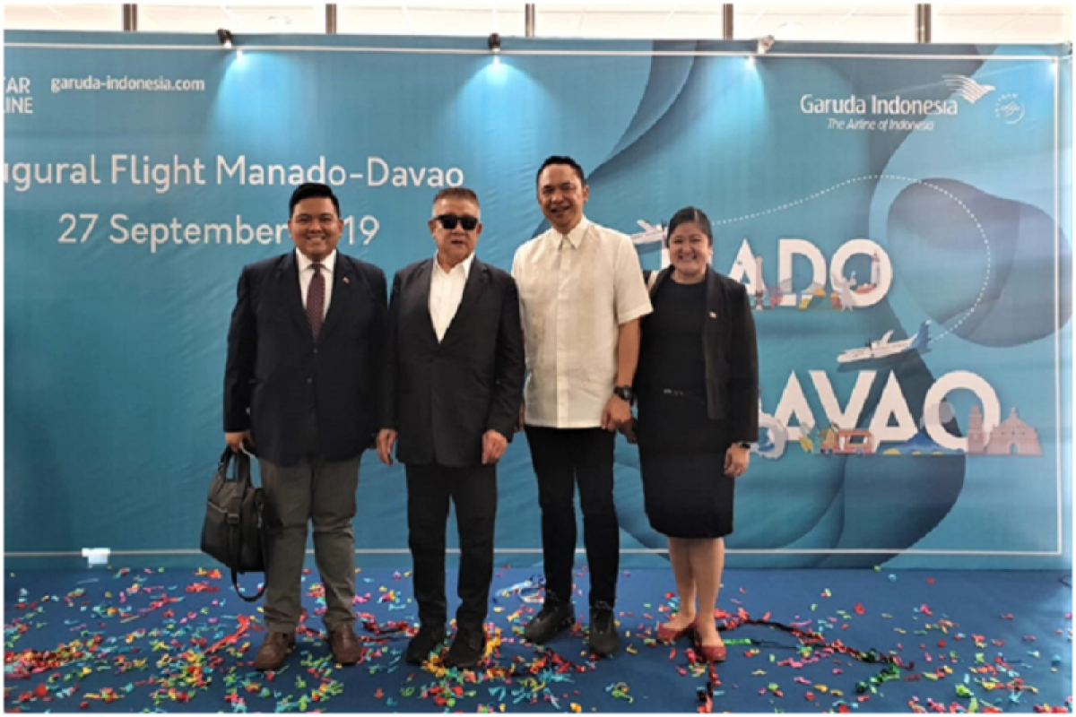 Dubes Filipina resmikan penerbangan langsung Garuda Manado-Davao