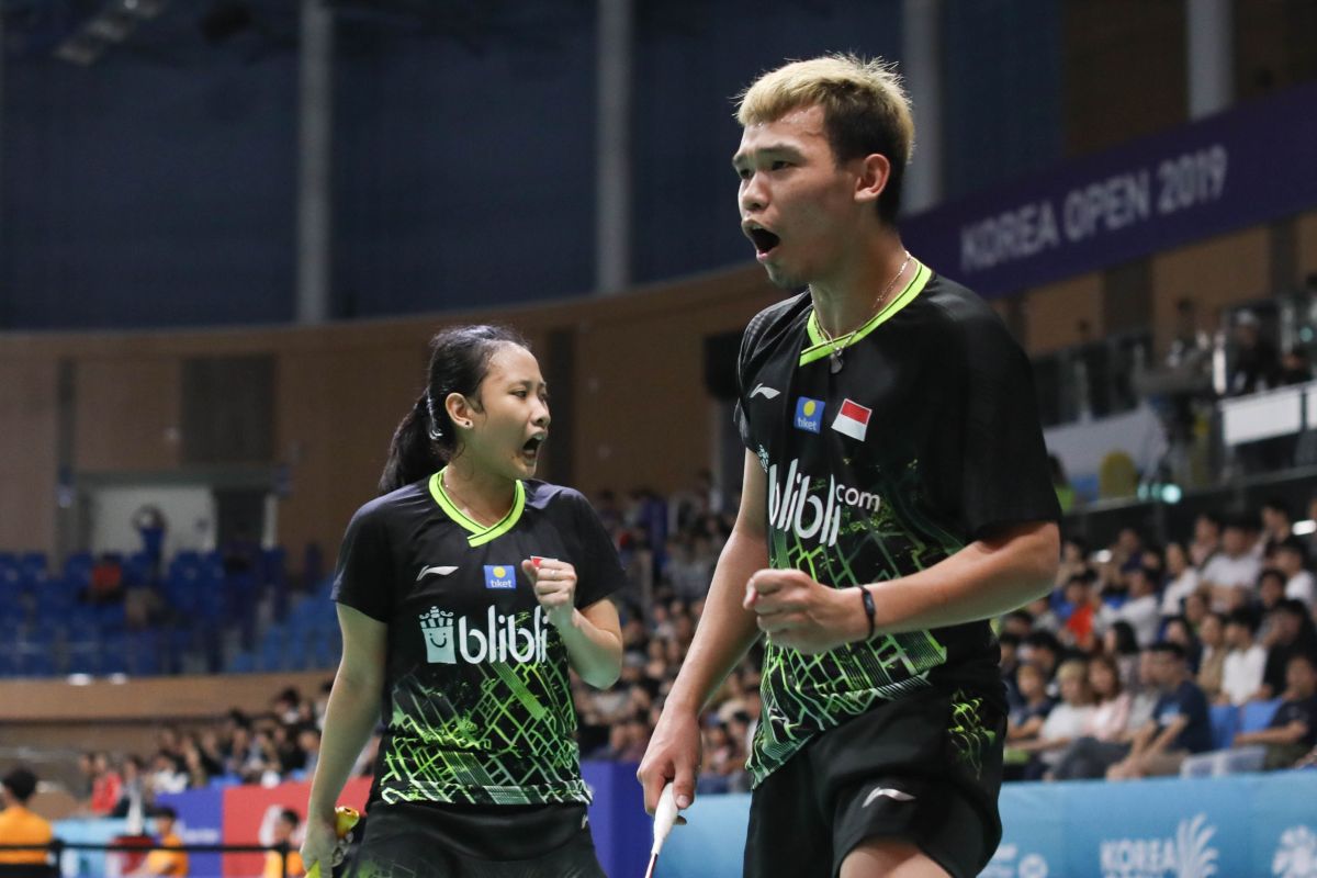 Rinov/Pitha terhenti di semifinal Korea Open 2019