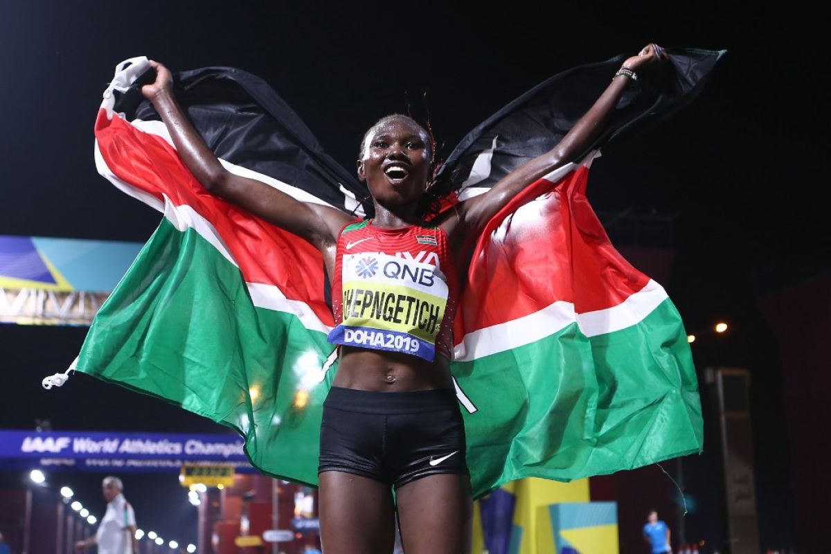 Ruth, pelari Kenya raih emas pertama kejuaraan dunia atletik 2019
