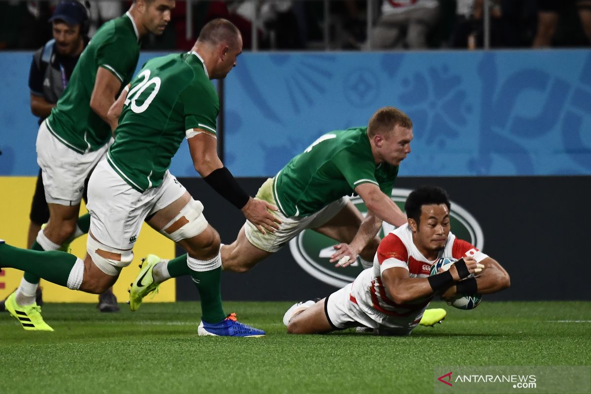 Piala Dunia Rugby, Jepang ukir kejutan dengan tundukkan Irlandia 19-12