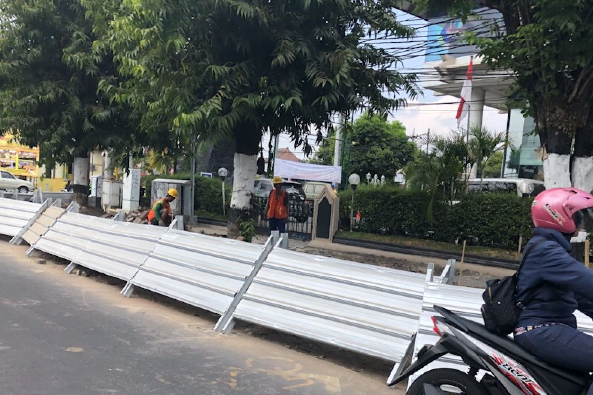 Revitalisasi pedestrian Jalan Sudirman Yogyakarta mencapai 40 persen