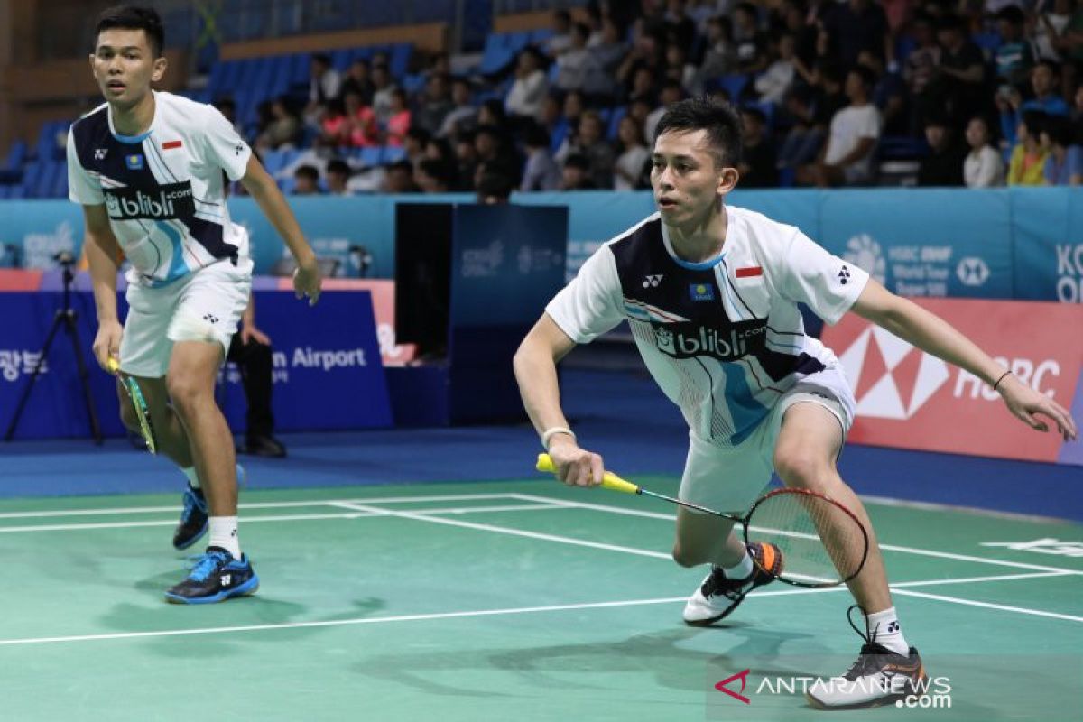 Tekuk unggulan ketiga, Fajar/Rian melaju ke final Korea Open 2019