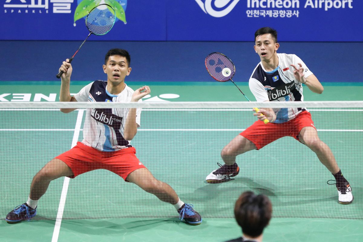 Korea Open 2019 -- Fajar/Rian hadapi Takeshi/Keigo di final