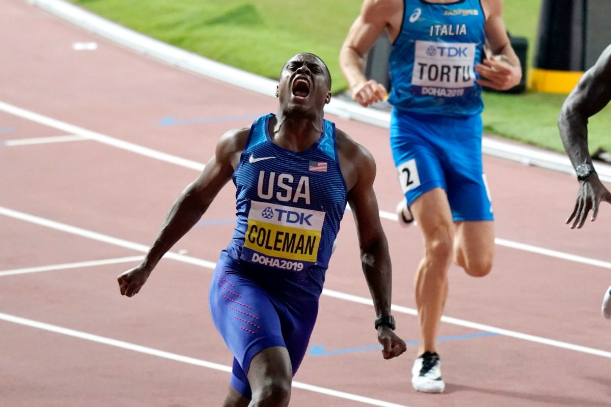 Christian Coleman juara dunia 100 meter