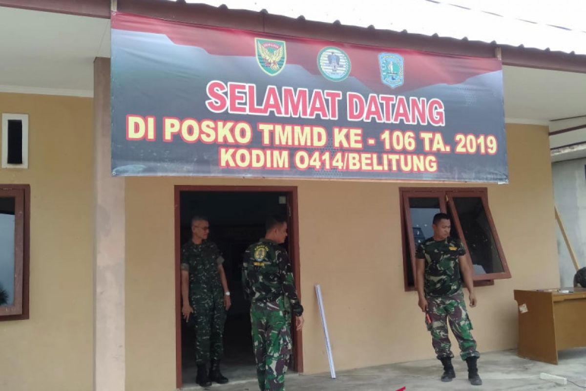 Kodim 0414 Belitung dirikan posko TMMD ke-106