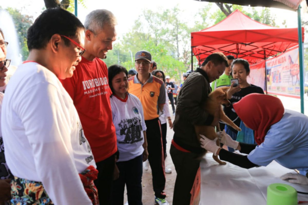 Cegah rabies, Disnak Keswan bagikan 500 dosis vaksin gratis