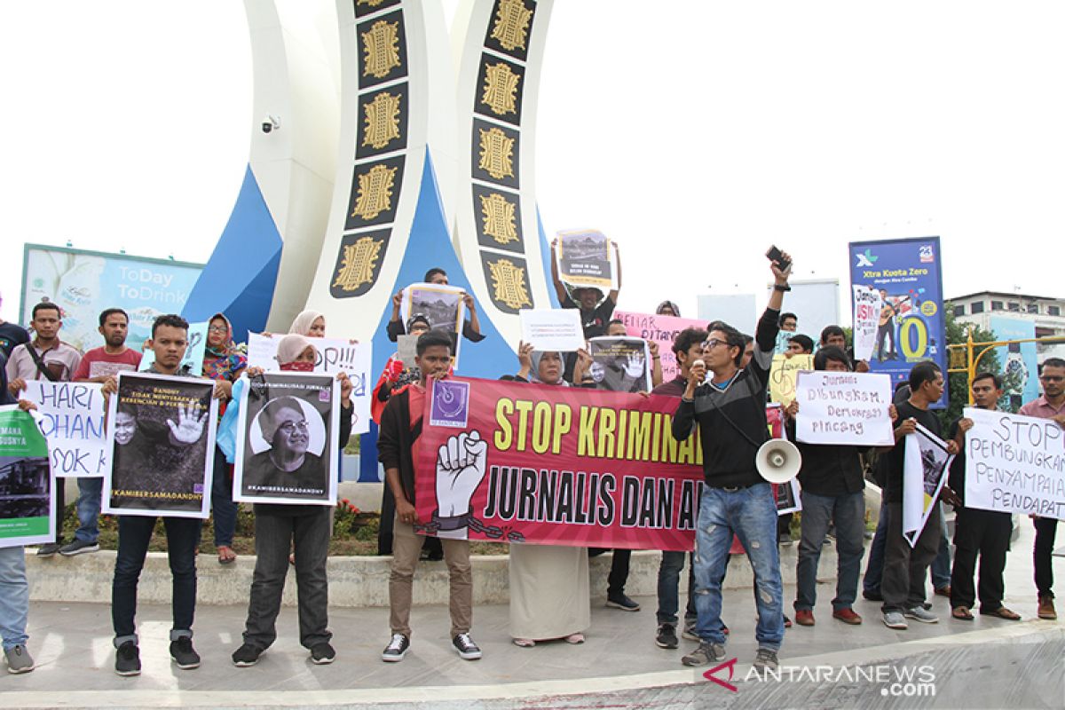 Kriminalisasi terhadap jurnalis, dikecam di Aceh