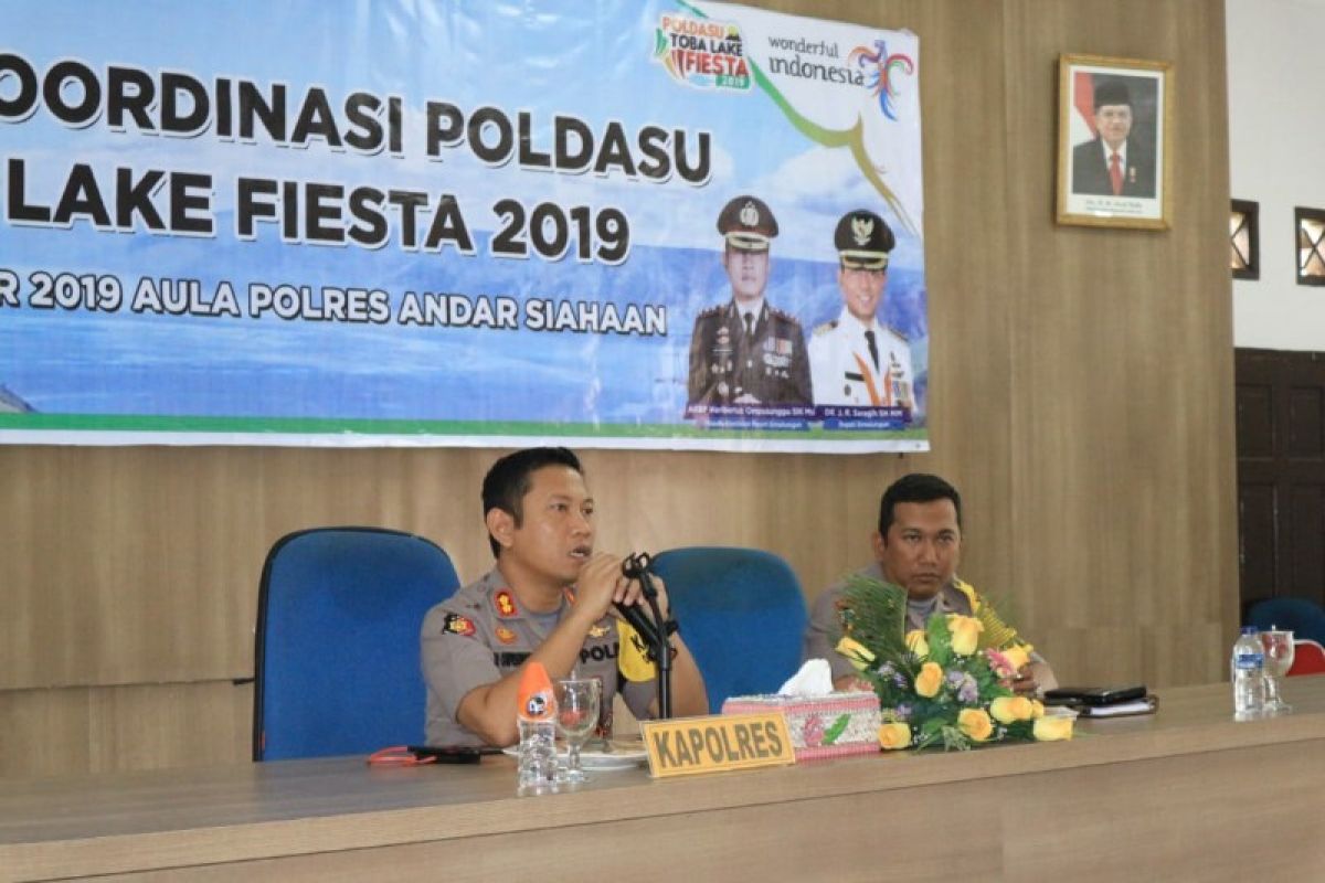 Polres Simalungun rakor pematangan Poldasu Toba Lake Fiesta