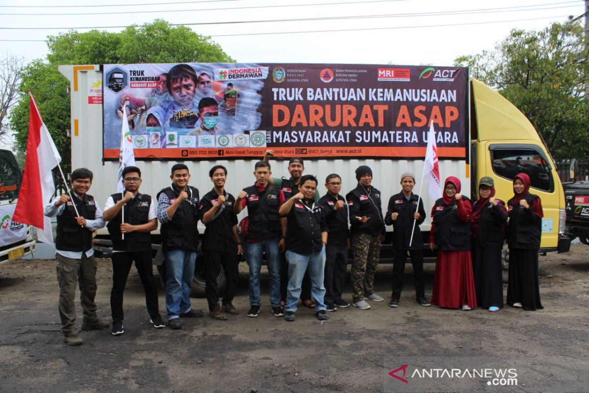 ACT Sumut kirim 12 ton logistik untuk bantu korban Karhutla di Riau