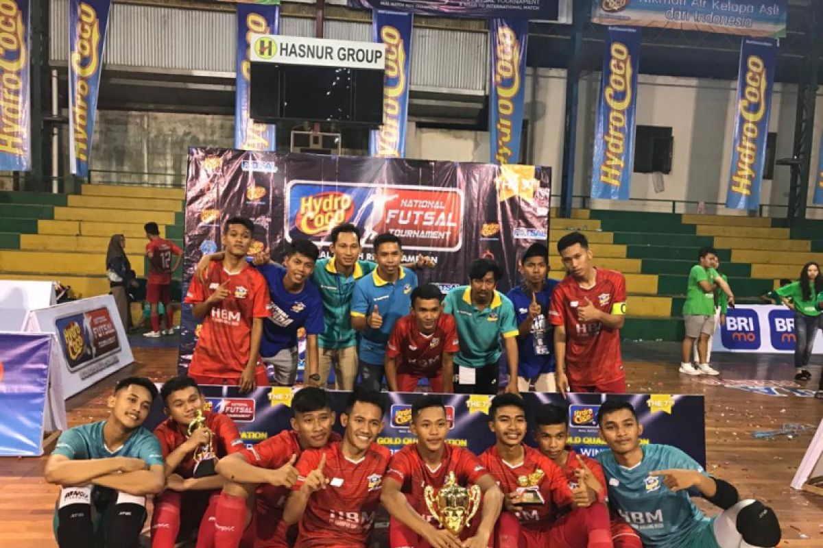 Futsal SMADA Banjarmasin juara regional Hydro Coco 2019