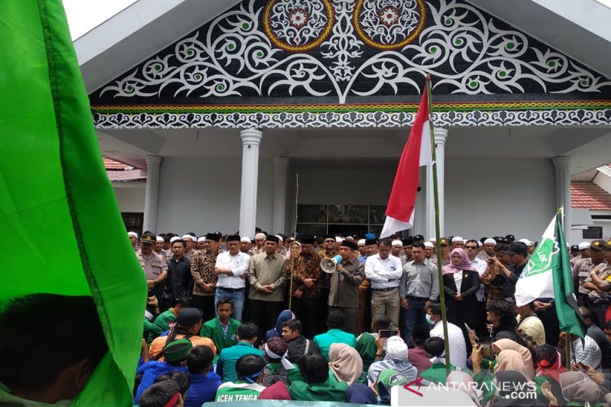 DPRK Aceh Tengah terima 6 poin tuntutan mahasiswa