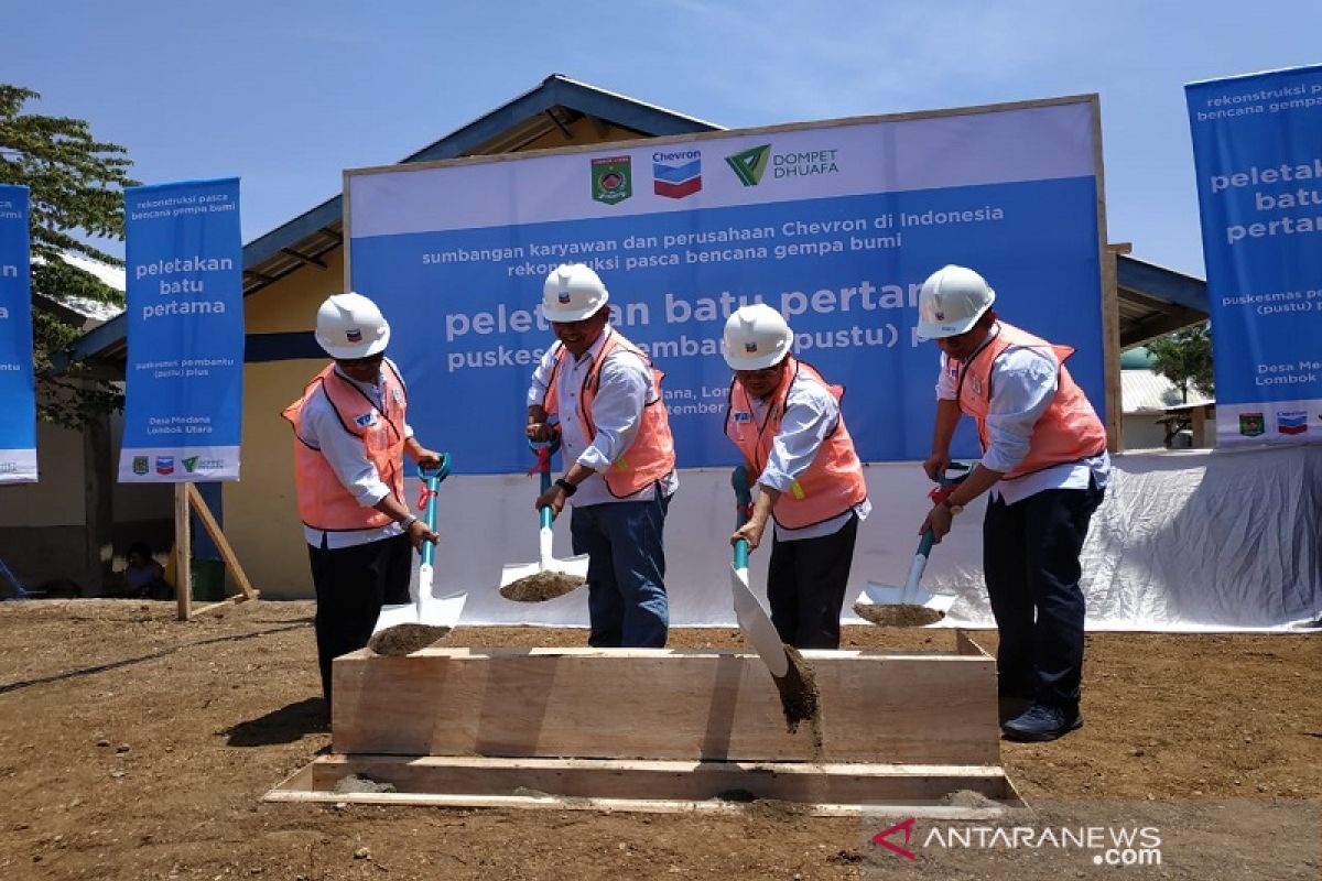 Chevron bangun fasilitas kesehatan di Lombok pascagempa bumi