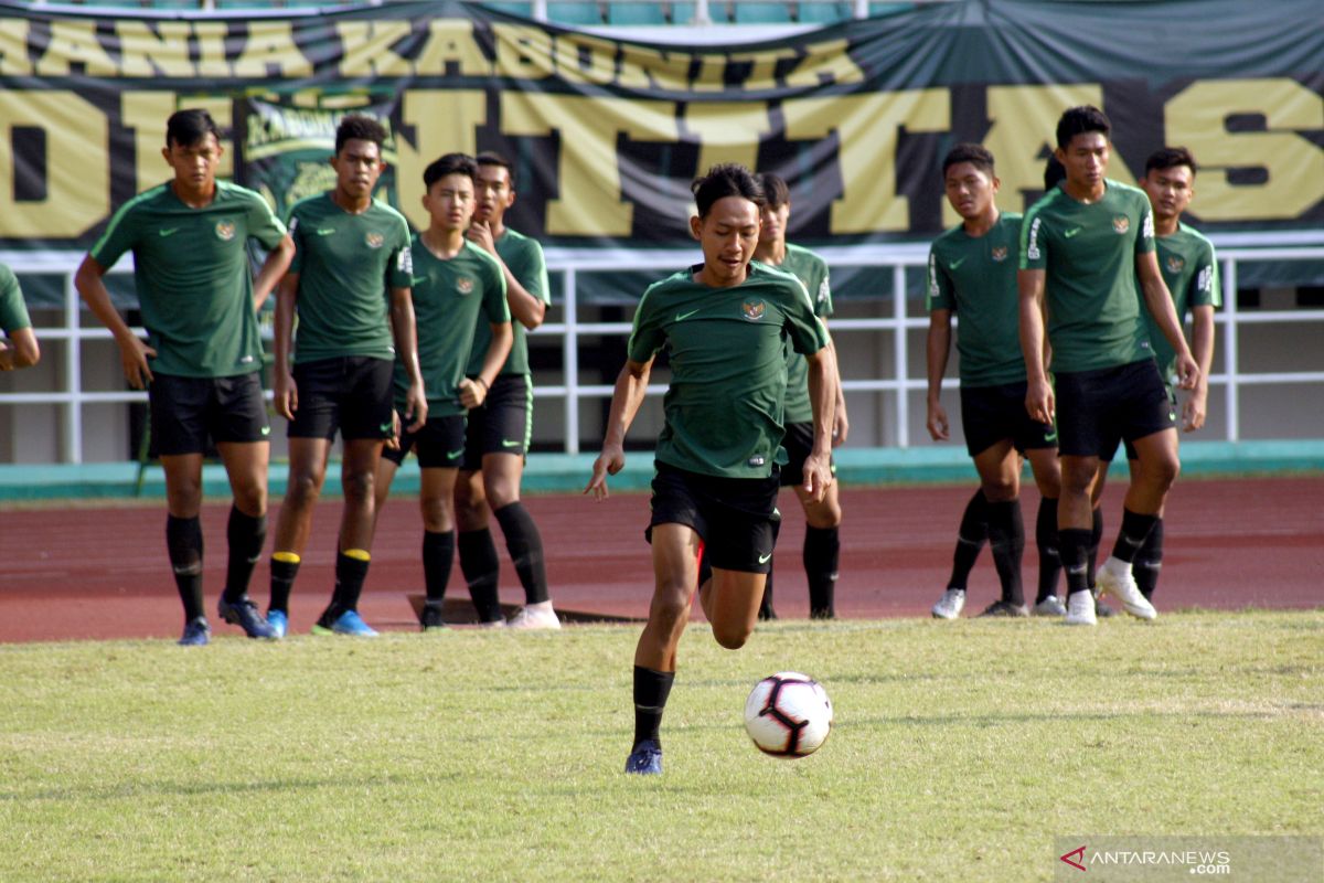 Timnas Indonesia U-22 merotasi pemain lawan Yordania