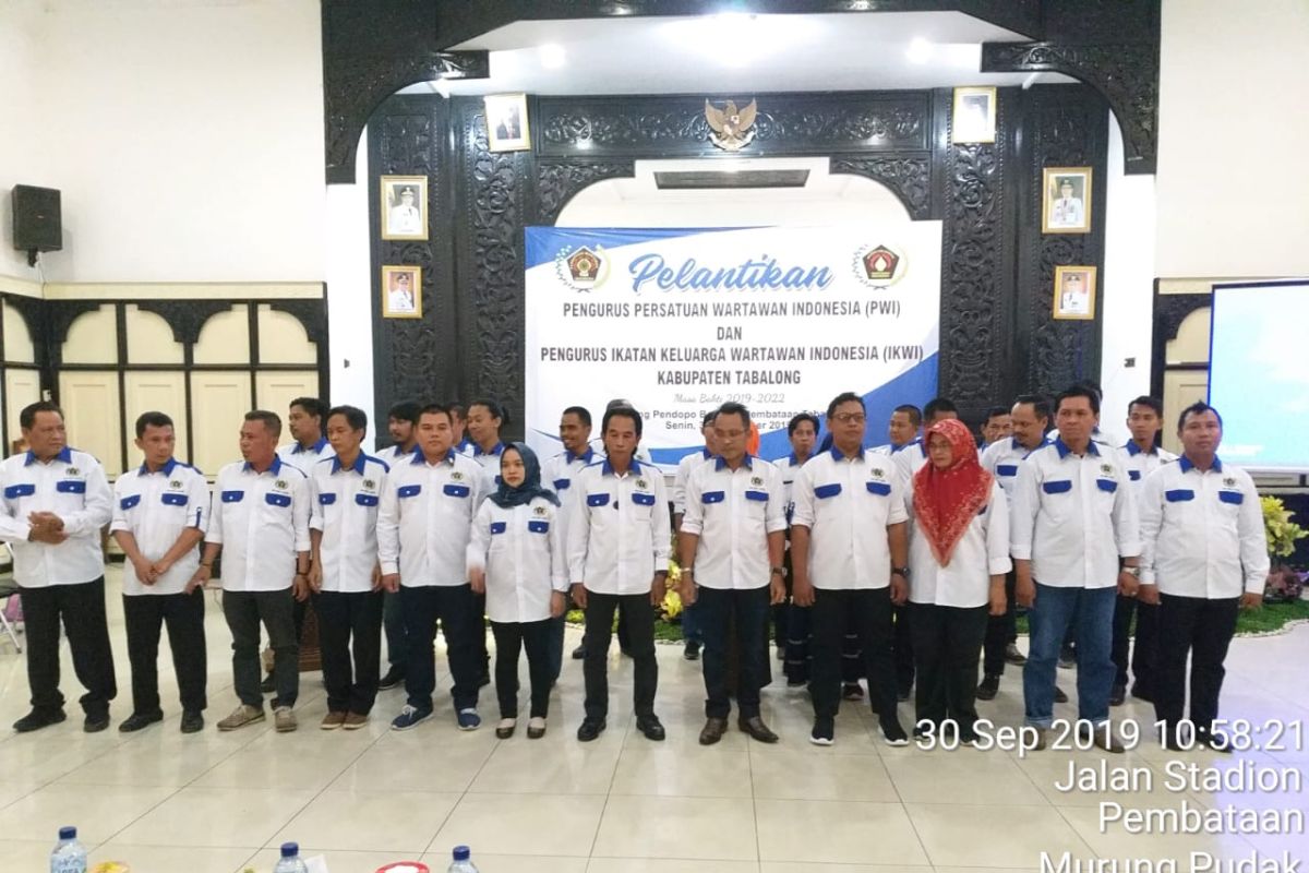 Sabirin terpilih sebagai Ketua PWI Kabupaten Tabalong