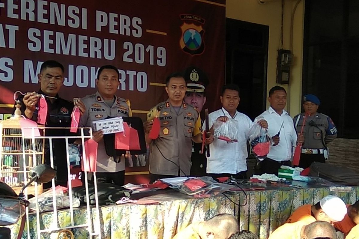 Polresta Mojokerto tangkap 37 pelaku kejahatan selama Operasi Sikat Semeru 2019