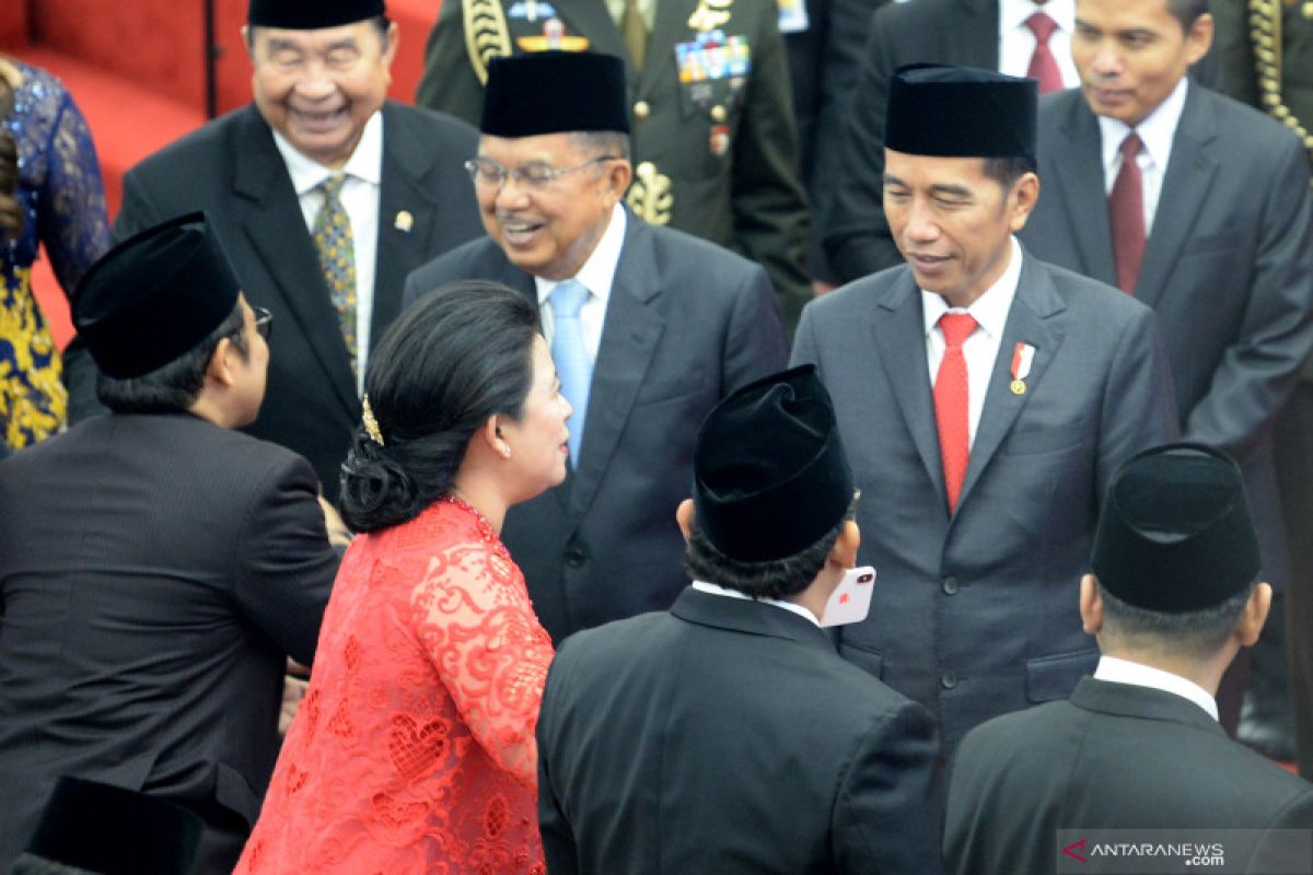 Kilas balik pelantikan anggota DPR, DPD, MPR 2014-2019