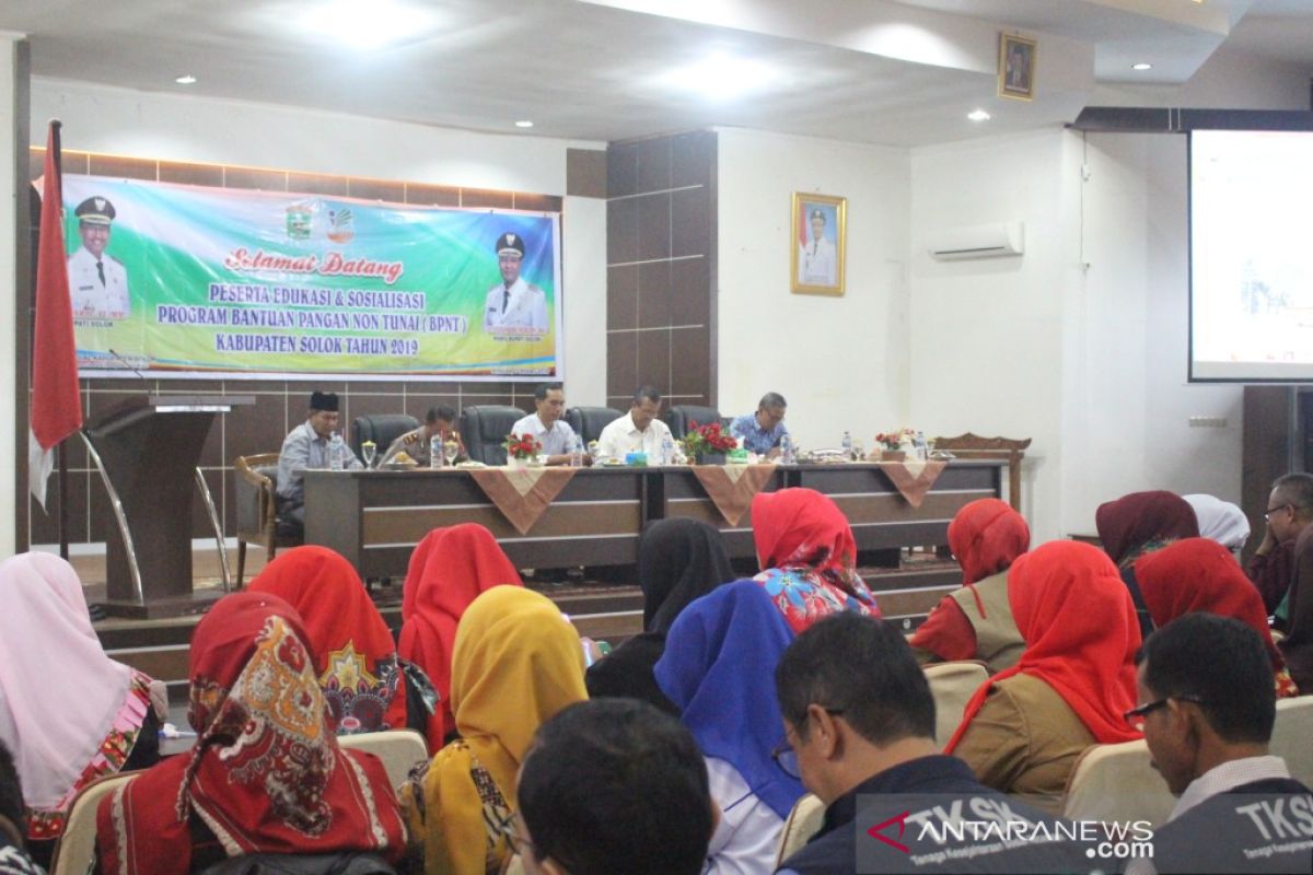 Edukasi dan sosialisasi program BPNT digelar Pemkab Solok untuk pendamping PKH