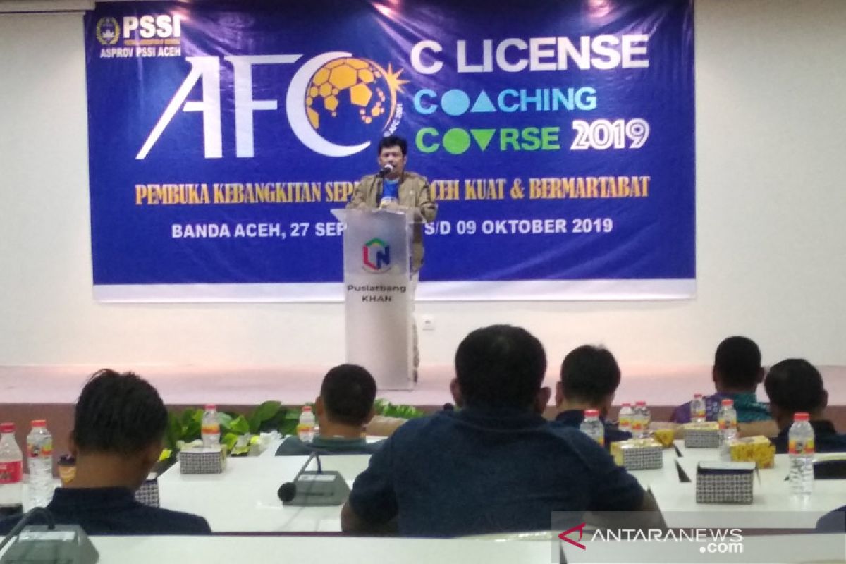 Aceh kekurangan pelatih sepak bola berlisensi C  AFC