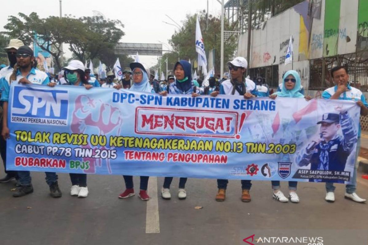 1.200 personel gabungan amankan Istana Presiden antisipasi demo buruh