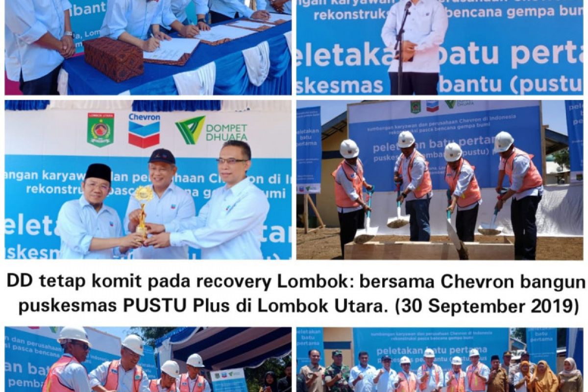 Chevron gandeng DD bangun Pustu Plus di Lombok