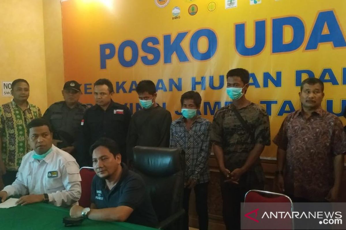 Satgas Kahutla Jambi amankan tiga pelaku pembalakan liar