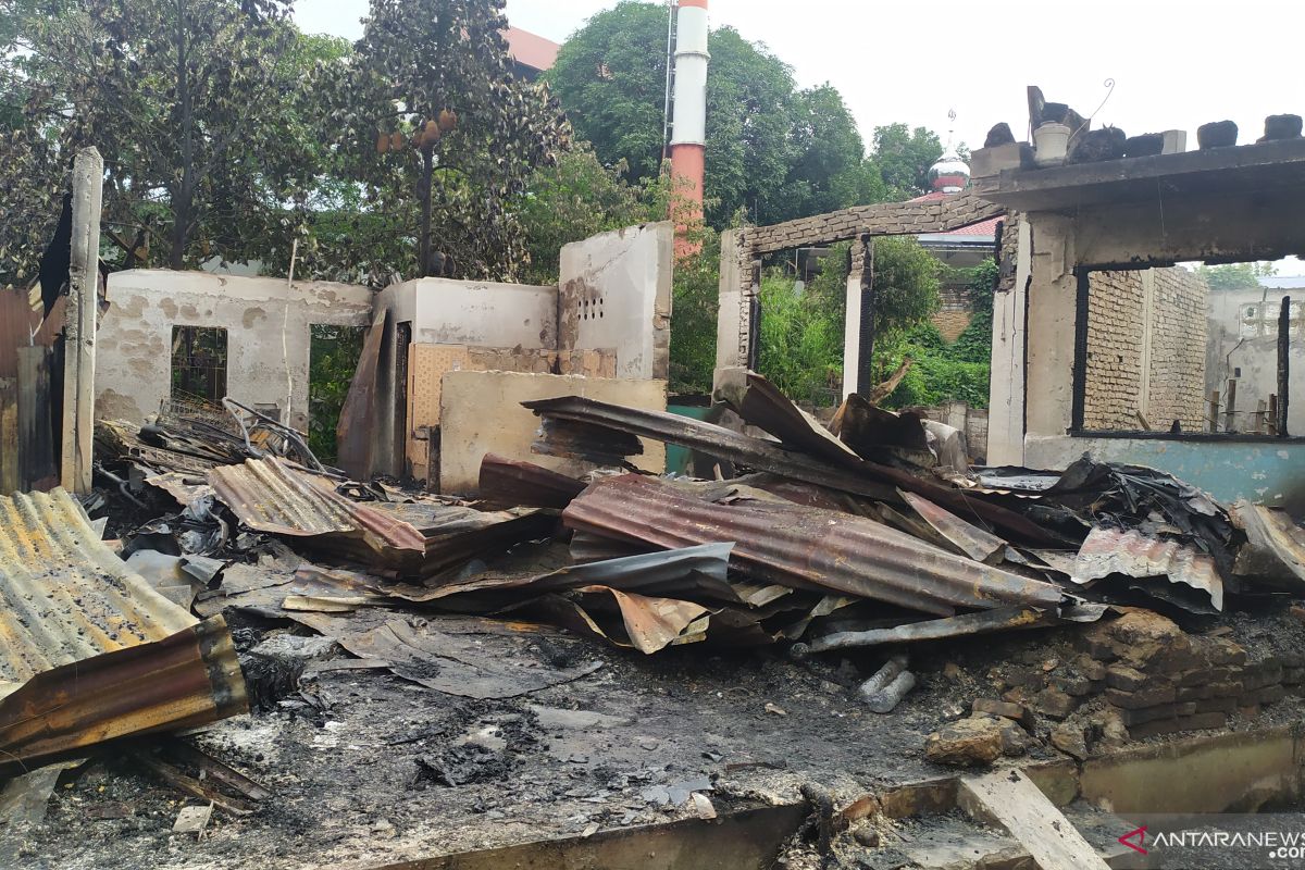Kondisi terkini pascakebakaran permukiman di Jalan S Parman Medan