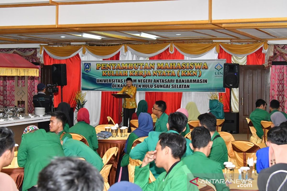 Bupati HSS sambut kedatangan mahasiswa KKN UIN Antasari Banjarmasin