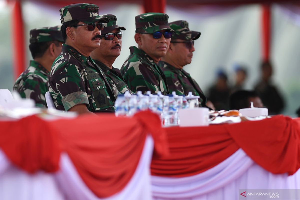 Pengamanan ketat dari angkatan udara saat pelantikan presiden
